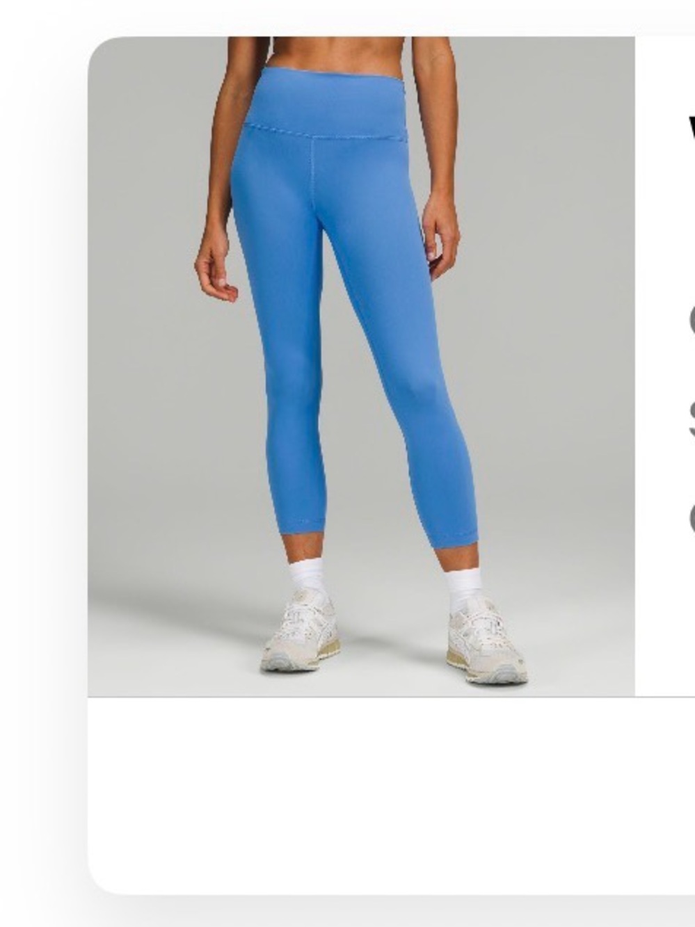lululemon athletica Blue Nile Wunder Train High-Rise Crop 23”